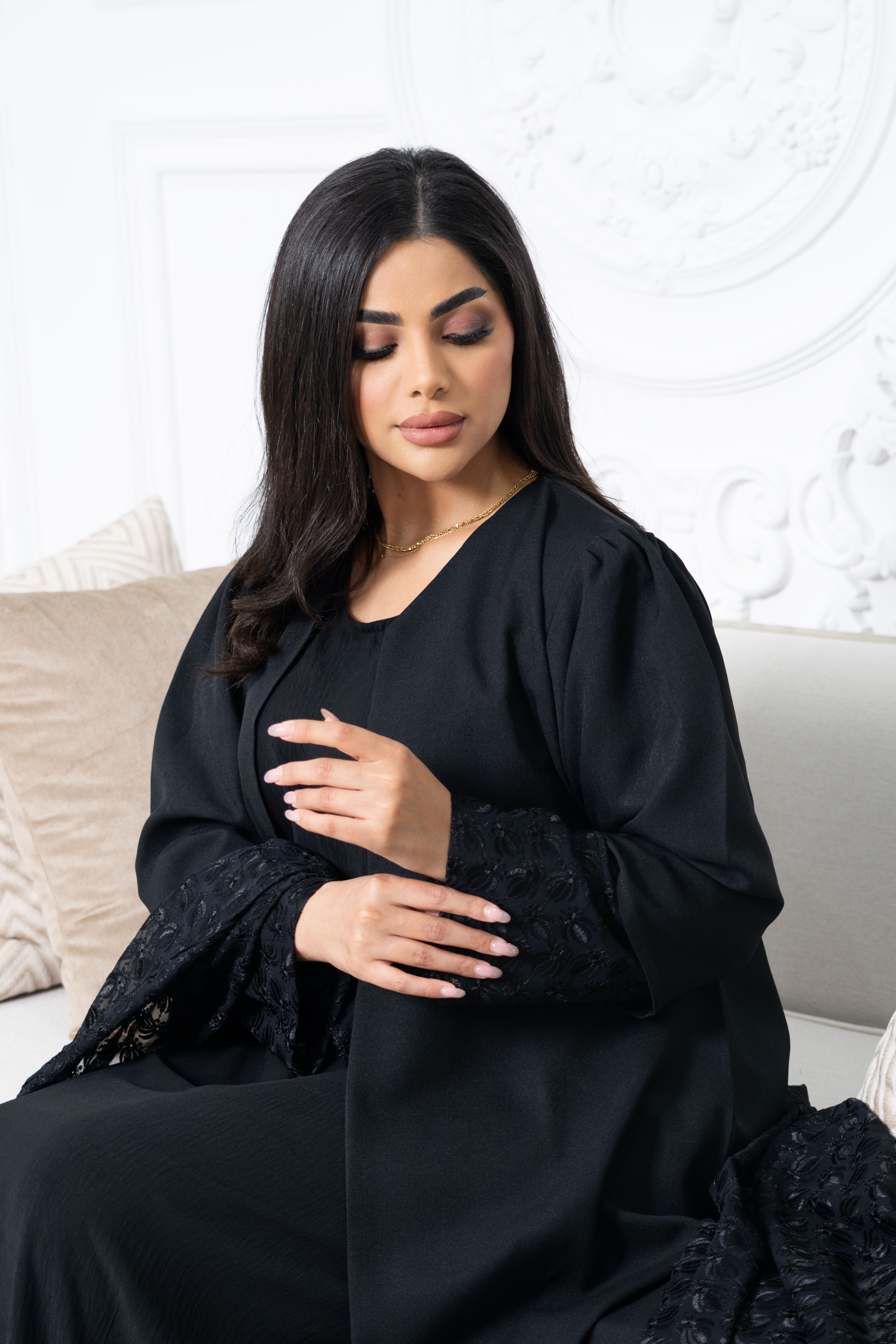 Noir Lace Wrap view four